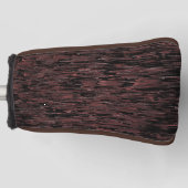 Burgunder Mosaik mit grobem Hintergrund Golf Headcover (Vorderseite)