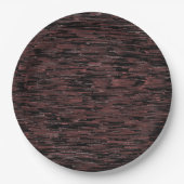 Burgunder Mosaik mit grobem Hintergrund Pappteller (Vorderseite)