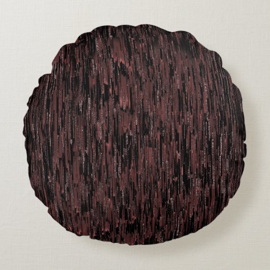 Burgunder Mosaik mit grobem Hintergrund Rundes Kissen (Vorderseite)