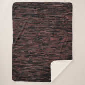 Burgunder Mosaik mit grobem Hintergrund Sherpadecke (Vorderseite)