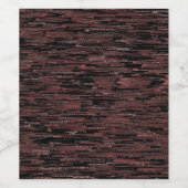 Burgunder Mosaik mit grobem Hintergrund Weinetikett (Einzelnes Label)