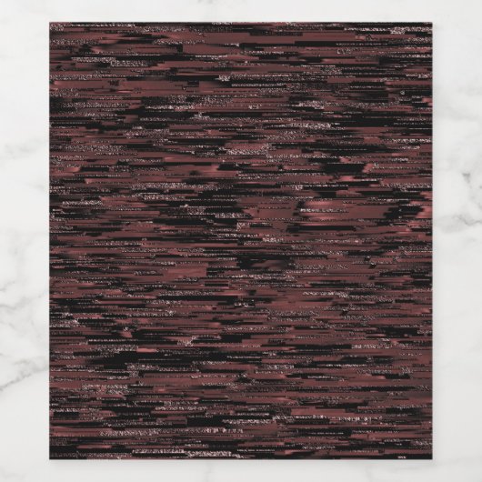 Burgunder Mosaik mit grobem Hintergrund Weinetikett (Einzelnes Label)