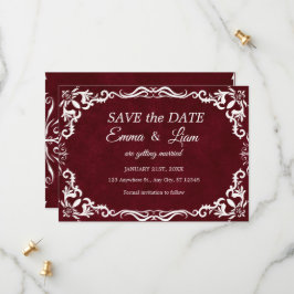 Burgunder Papel Picado Mexikanische Hochzeit Save The Date