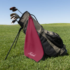 Burgunder-personalisiertes Golfhandtuch mit indivi