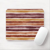Burgunder Pfirsich Orange Rot Streifen  Mousepad (Mit Mouse)