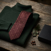 Burgunder-Renaissance-Mikro-Jacquard Krawatte