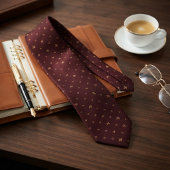 Burgunder-Renaissance-Mikro-Jacquard Krawatte