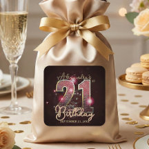 Burgunder Rosa Gold Falscher Glitter Glam 21. Gebu
