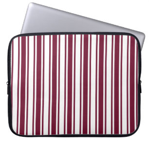 Burgunder, rote und weiße Süßigkeiten Laptopschutzhülle