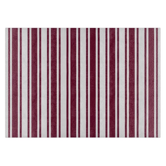 Burgunder, rote und weiße Süßigkeiten Schneidebrett (Vorderseite)