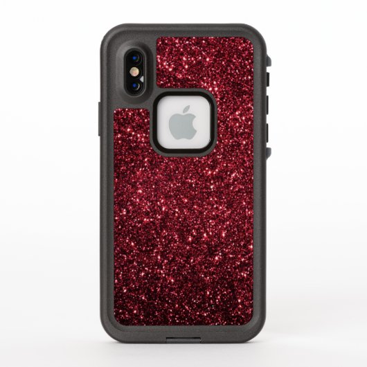 Burgunder roter Glitzer und Glanz (Rückseite)