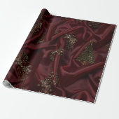 Burgunder Seidenoptik-Diamant Geschenkpapier (Ungerollt)