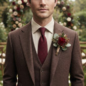 Burgunder-Tonal-Damask-Jacquard Krawatte