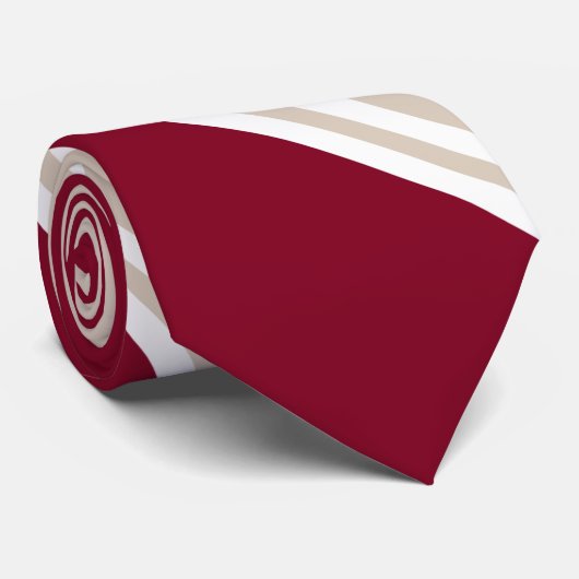 Burgunder und Champagne-Farbiges Krawatte (Gerollt)