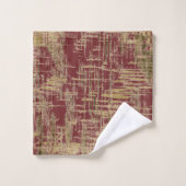 Burgunder und Gold Badhandtuch Set (Waschlappen)