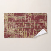 Burgunder und Gold Badhandtuch Set (Handtuch)