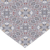 Burgunder und graues elegantes Muster Kurzer Tischläufer (Ecke)