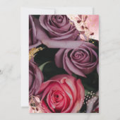 Burgunder und rosa rosa Teppiche aus Rose Save The Date (Rückseite)