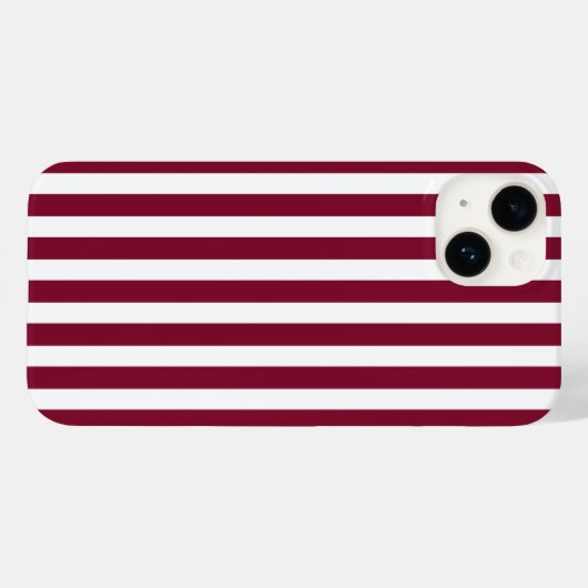 Burgunder und weiße Süßspeisen Case-Mate iPhone Hülle (Rückseite (Horizontal))