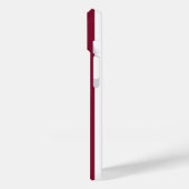 Burgunder und weiße Süßspeisen Case-Mate iPhone Hülle (Rückseite / Links)