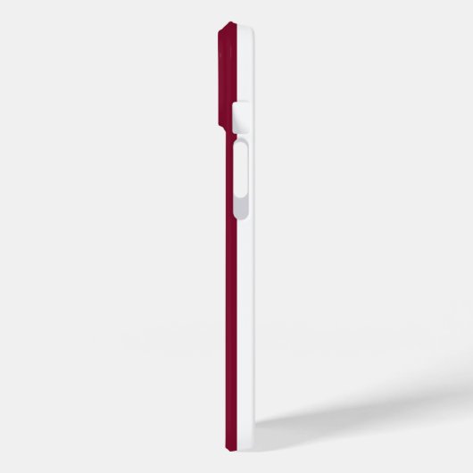 Burgunder und weiße Süßspeisen Case-Mate iPhone Hülle (Rückseite / Links)