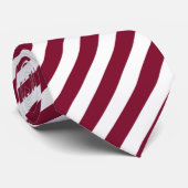 Burgunder und weiße Süßspeisen Krawatte (Gerollt)