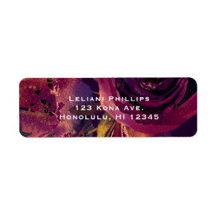 Burgunder Wein Floral Rose Lila Elegant Modern