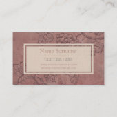 Burgunder-Wein Visitenkarte (Rückseite)