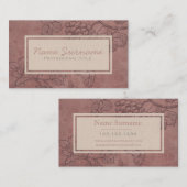 Burgunder-Wein Visitenkarte (Vorne/Hinten)