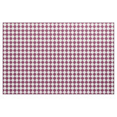 Burgunder-Weiß-Schachbrett-Diamantmuster Stoff (Fat Quarter (45,7 x 55,9 cm))