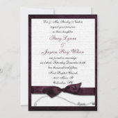 BurgunderGlitz Einladung (Rückseite)