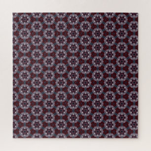 Burgundergrau bemalte Quilt-Unmöglich Puzzle