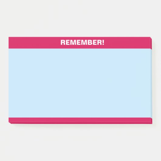 Burgunderkopf auf hellblauer Erinnerungsnotiz Post-it Klebezettel (Vorderseite)