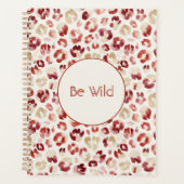 Burgunderrote Cream Leopard Be Wild Planer (Vorderseite)