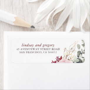 Burgunderrote erdige Farbtöne Florale Eleganz