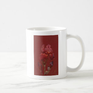 Burgunderrote Garten-Schwertlilie Kaffeetasse