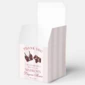 Burgunderrote Spitzenwäsche Brautdusche Dessert Geschenkschachtel (Geöffnet)