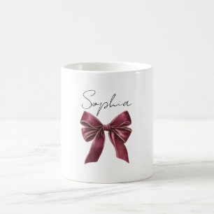 Burgunderroter Bogen Kaffeetasse
