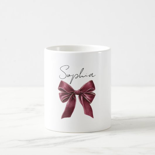 Burgunderroter Bogen Kaffeetasse (Mittel)
