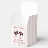 Burgunderroter Dessert zur Junggesellinnen-Abschie Geschenkschachtel (Geöffnet)