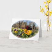 Burgundgelbe Panik Karte (Gelbe Blume)