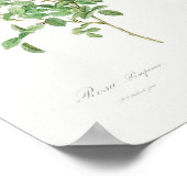 Burgundische Rose Vintag Poster (Ecke)