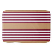 Burgundred five stripes pattern badematte (Vorderseite)