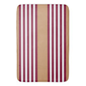 Burgundred five stripes pattern badematte (Vorderseite Vertikal)