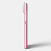 Burgundred five stripes pattern Case-Mate iPhone hülle (Rückseite / Links)