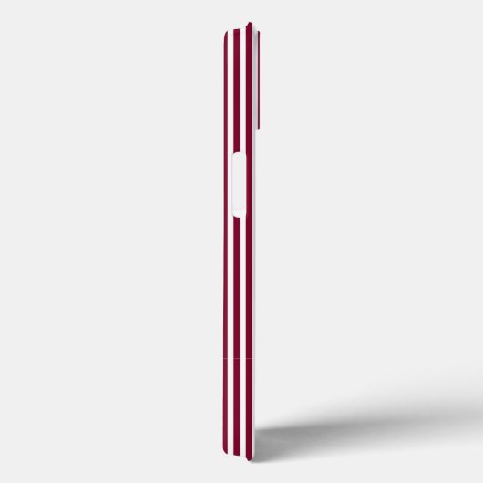 Burgundred five stripes pattern Case-Mate iPhone hülle (Rückseite / Rechts)