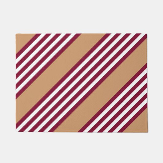 Burgundred five stripes pattern fußmatte (Vorderseite)
