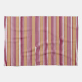 Burgundred five stripes pattern geschirrtuch (Horizontal)