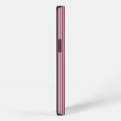 Burgundred five stripes pattern iPhone hülle (Rechte Seite)