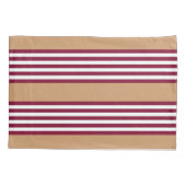 Burgundred five stripes pattern kissenbezug (Rückseite)